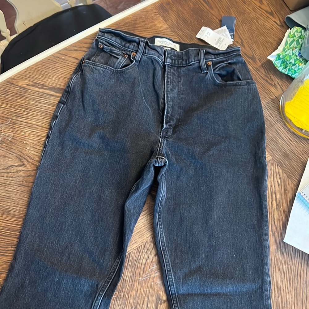 NWT Black Abercrombie Flare jeans